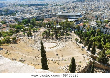 City And Theatre Of Dionysus, Athens
