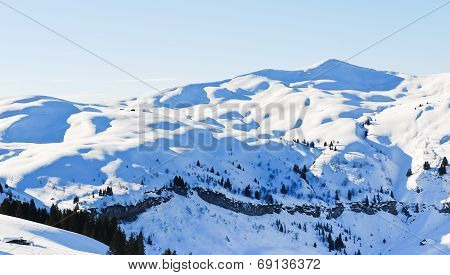 Snow-capped Mountains In Alps