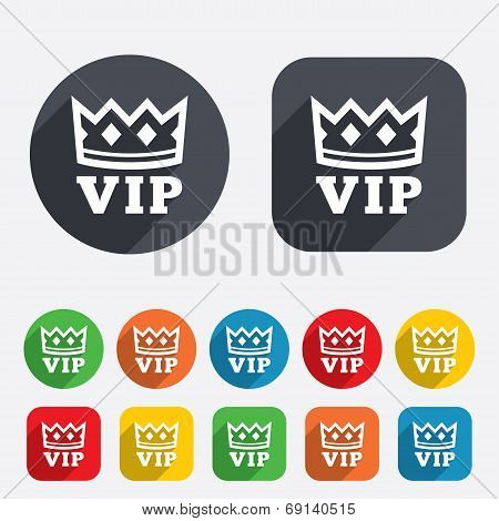 Vip sign icon. Membership symbol.