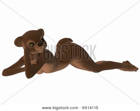 Toon mignonne Figure - ours brun