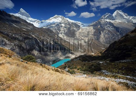 Artesonraju Valley in Cordilera Blanca, Peru, South America