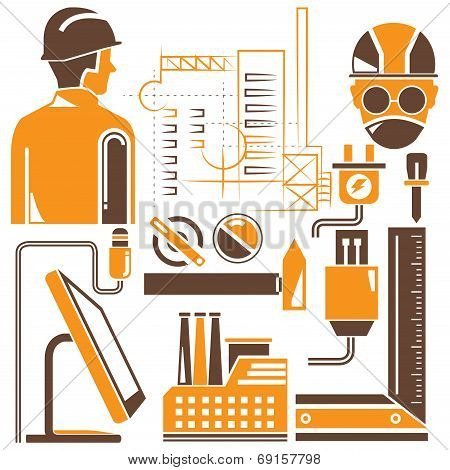 tools, engineering icons