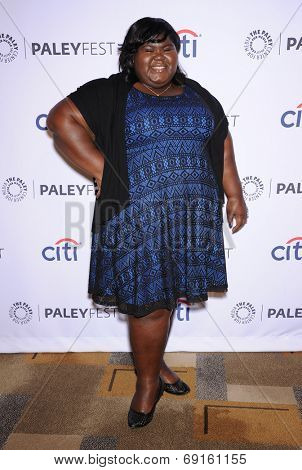 LOS ANGELES - MAR 28:  Gabourey Sidibe arrives to the Paleyfest 2014: American Horror Story COVEN  on March 28, 2014 in Hollywood, CA                
