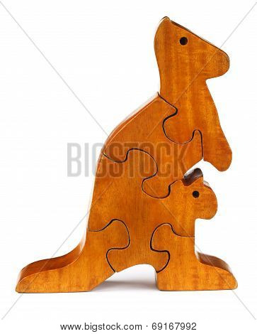 Puzzle Blocks Make A Kangaroo