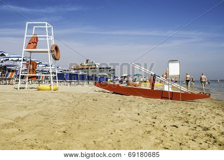 Safety Equipment On The Beach