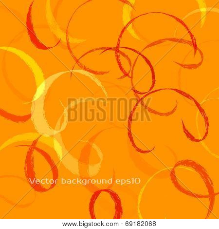orange background