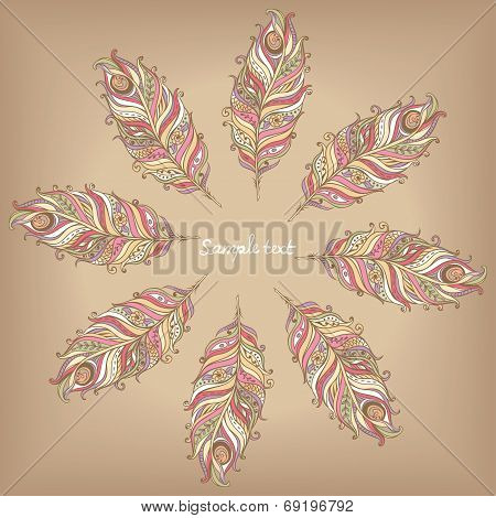 Doily round lace pattern