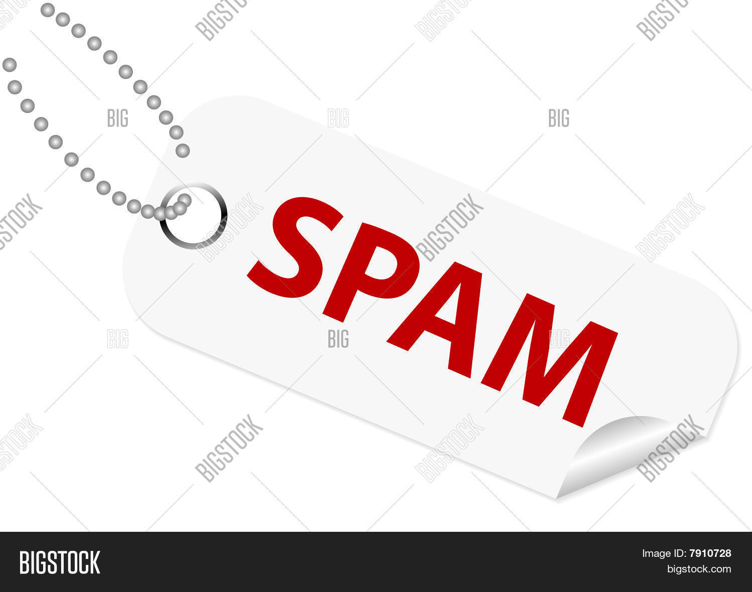 Spam Label Vector Illustration Spam Vector & Photo (Free Trial) | Bigstock