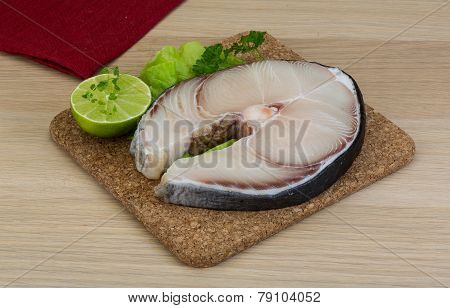 Raw Blue Shark Steak