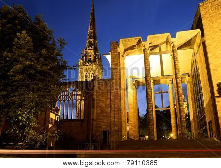 Coventry Cathedral ruin.