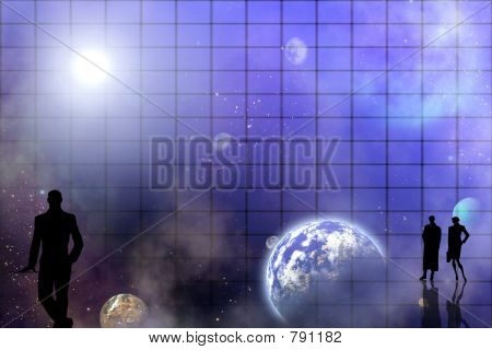 Astronomia correlato, sfondo astratto