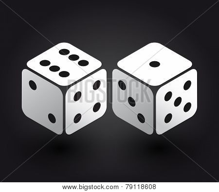 Two Dices In The Isometric Third Dimension