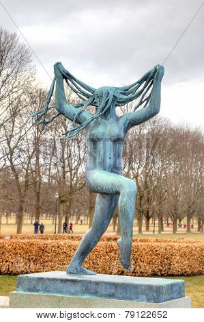 Sculptures Gusava Vigeland In Frogner Park