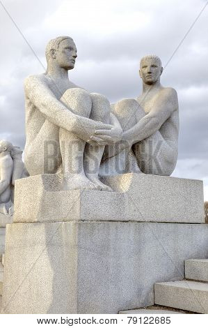 Sculptures Gusava Vigeland In Frogner Park