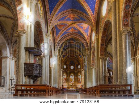 Interior Of Santa Maria Sopra Minerva