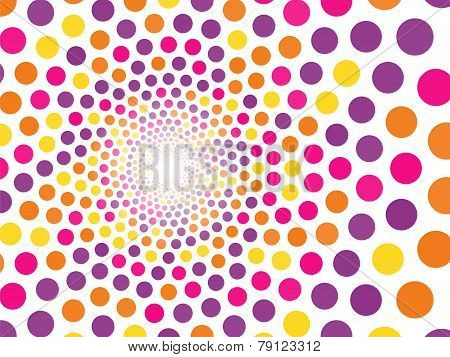 Abstract Background Of Multicolored Circles
