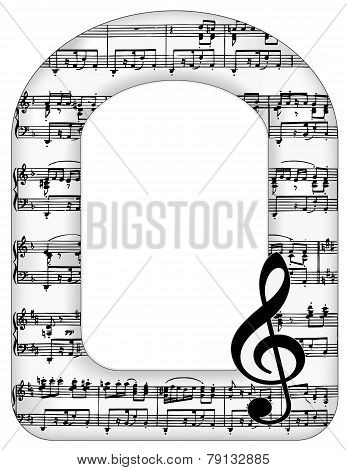 Music Notes Picture Frame