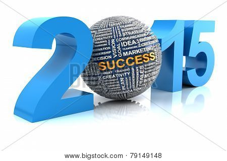 2015 business success, 3d render