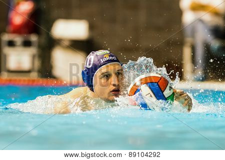 Brescia - April   7: G. Bini  ( Blue Cap, Bpm Sport Management) In Game Bpm Sp. Management Vs An Bre