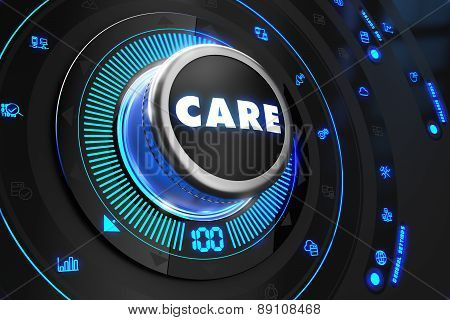 Care Controller on Black Control Console.
