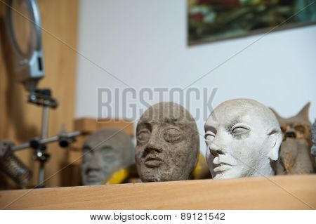 Sicilian Puppets Heads