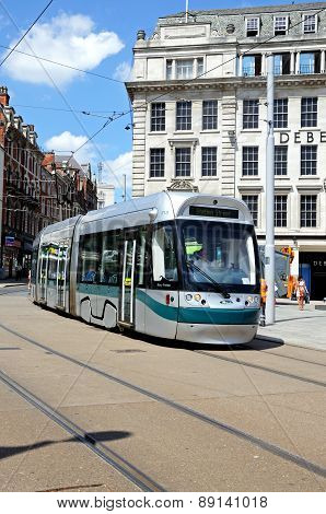 Modern Tram, Nottingham.