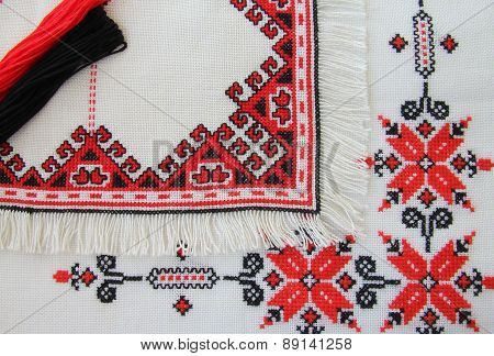Embroidered Napkins Ornaments