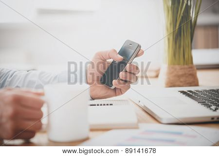 Always In Touch With His Colleagues.