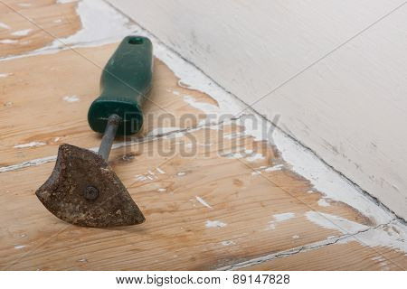 Decorator's paint stripper tool