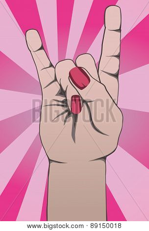 Rock hand