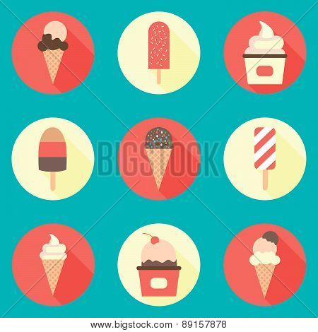 Ice-cream icon set