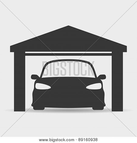 Vector sign. Car.
