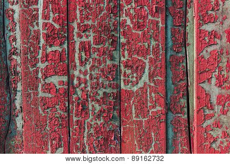 Old Vintage Painted Fence