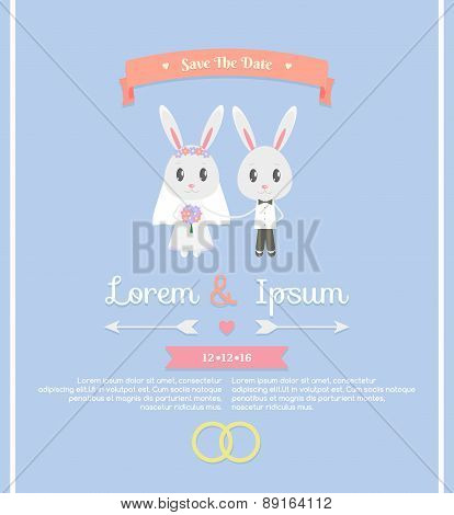 Cute Wedding Invitation Card