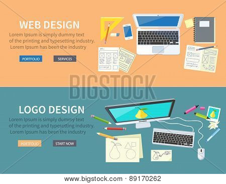 Web and Logo Design Concept