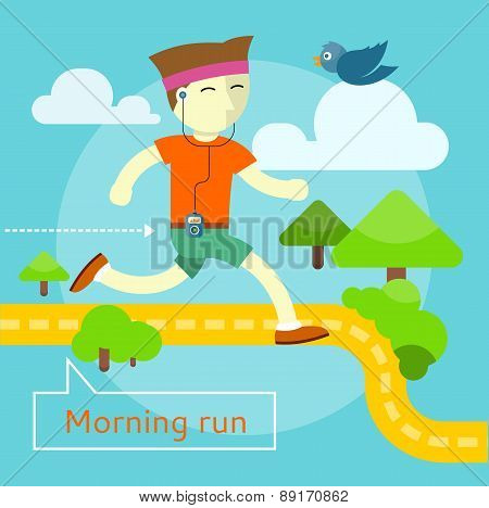 Morning Run Concept