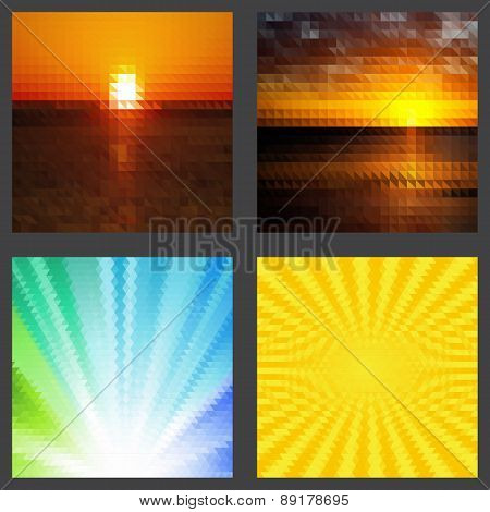 Geometric patterns set