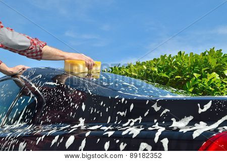 Car Care - Washing a car by hand