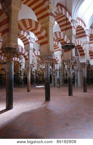 Prayer Hall in Mezquita, Cordoba.
