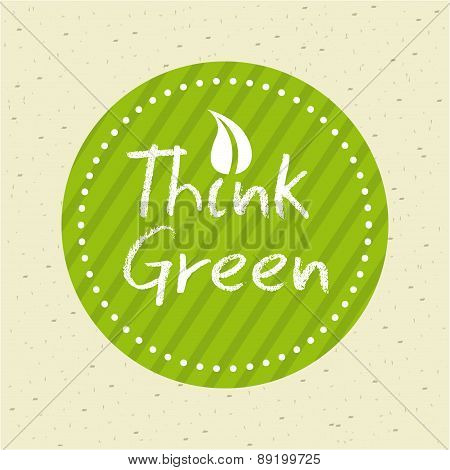eco design over pattern  background vector illustration
