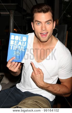 LOS ANGELES - AUG 14:  Pierson Fode at the Bold and Beautiful Fan Event Friday at the CBS Television City on August 14, 2015 in Los Angeles, CA