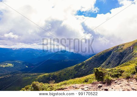 Summer Landscape In Carpathians