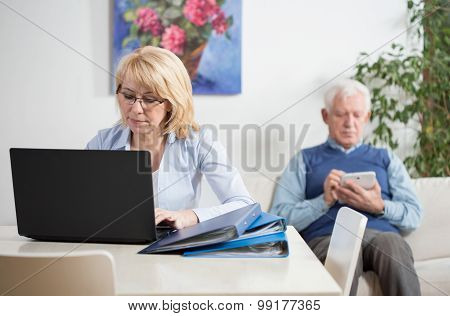 Busy Couple