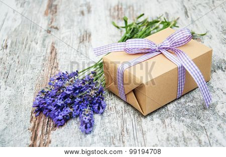 Lavender And Gift Box