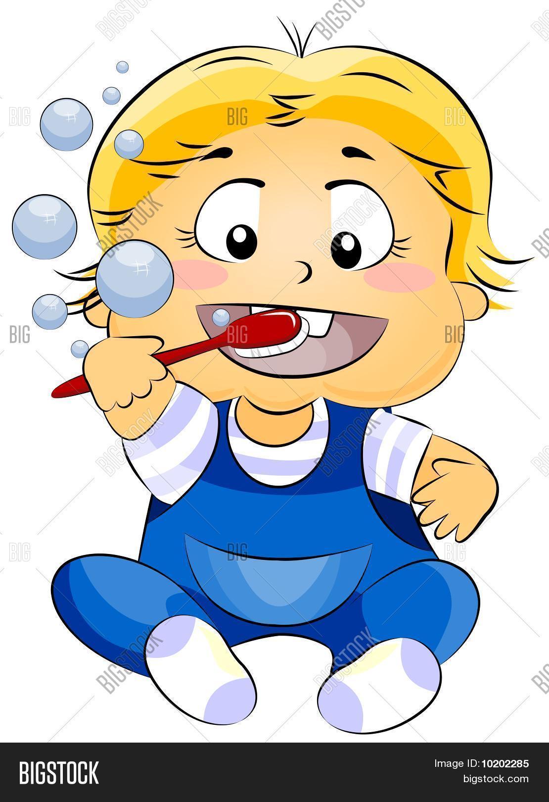 Baby Brushing Teeth Image & Photo (Free Trial) Bigstock
