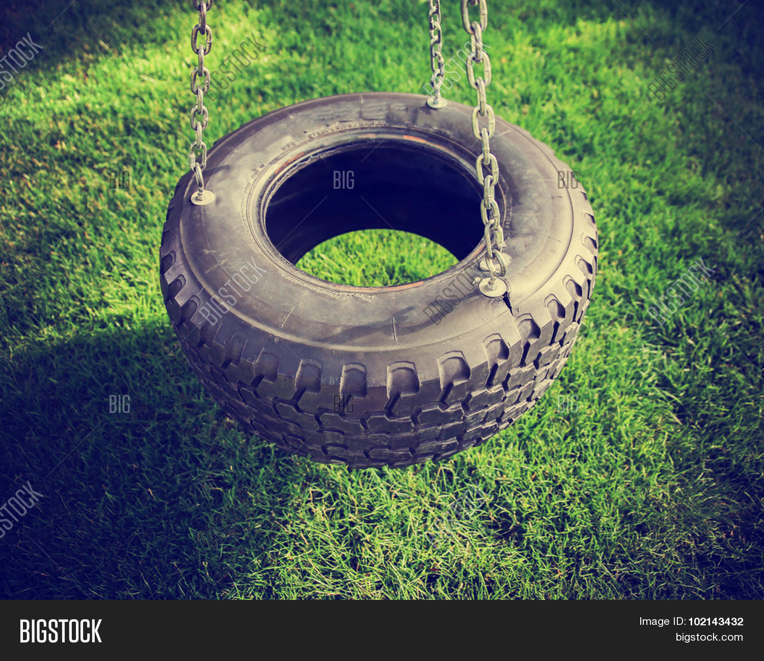 Old Rubber Tire Swing Image & Photo (Free Trial) Bigstock