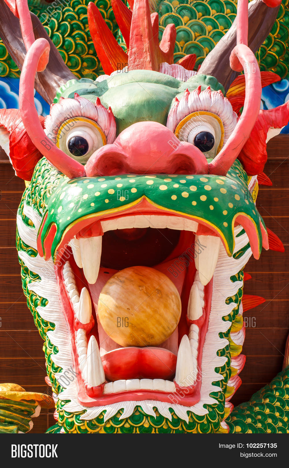 Dragon Head Sculpture Image & Photo (Free Trial) Bigstock