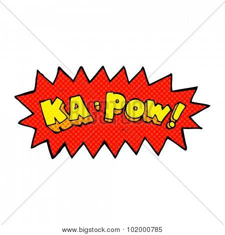 comic book style cartoon ka pow 