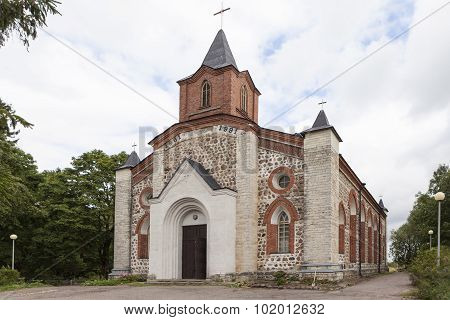 Kirch St. John the Baptist in Gubanitsah. Leningrad region. Russia.