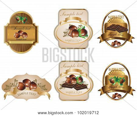 Label with nuts